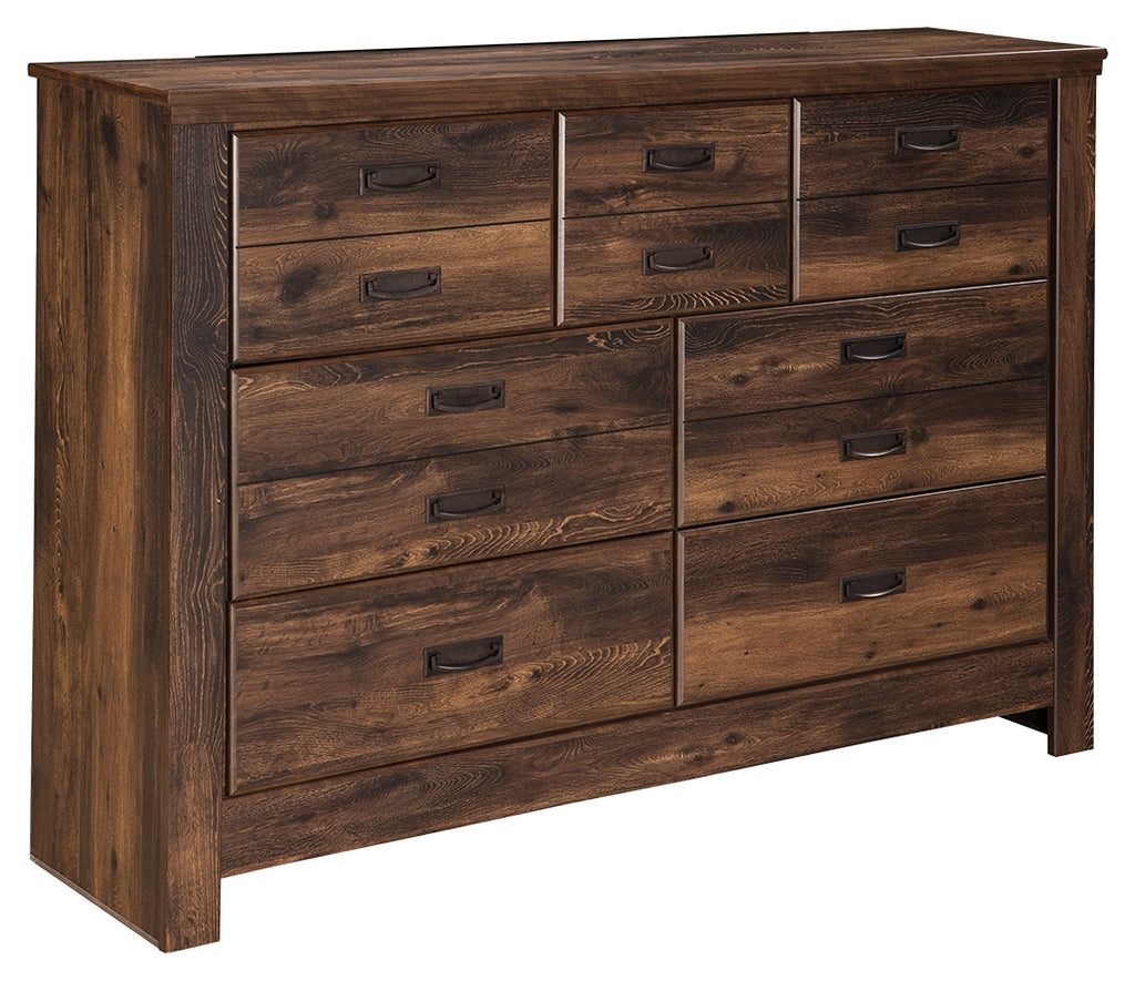 Quinden B246-31 Dark Brown Dresser