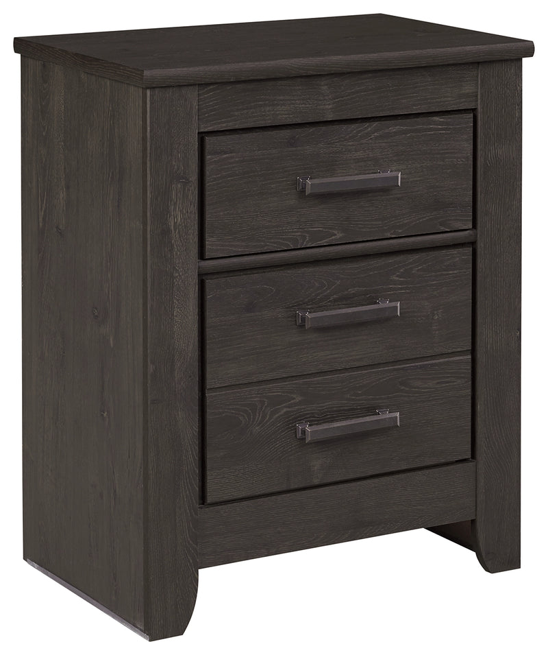Brinxton B249-92 Charcoal Two Drawer Night Stand