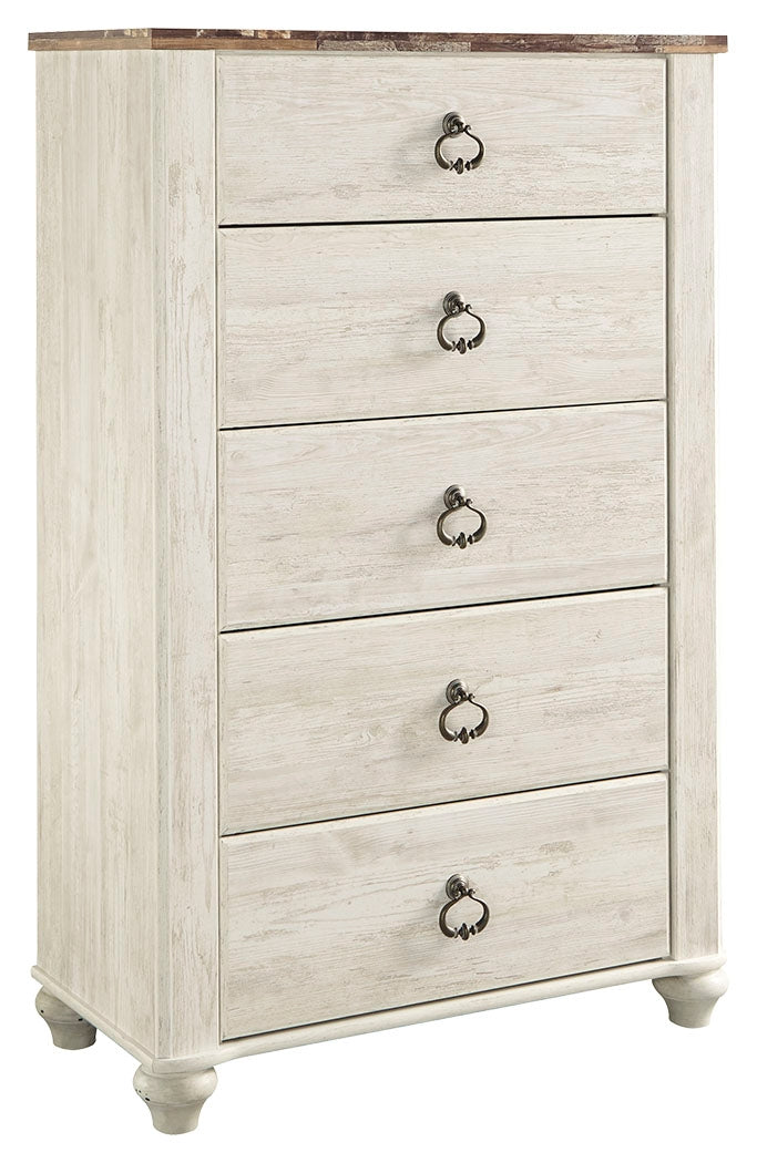 Willowton B267-46 Two-tone Five Drawer Chest