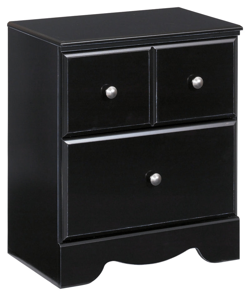 Shay B271-92 Almost Black Two Drawer Night Stand