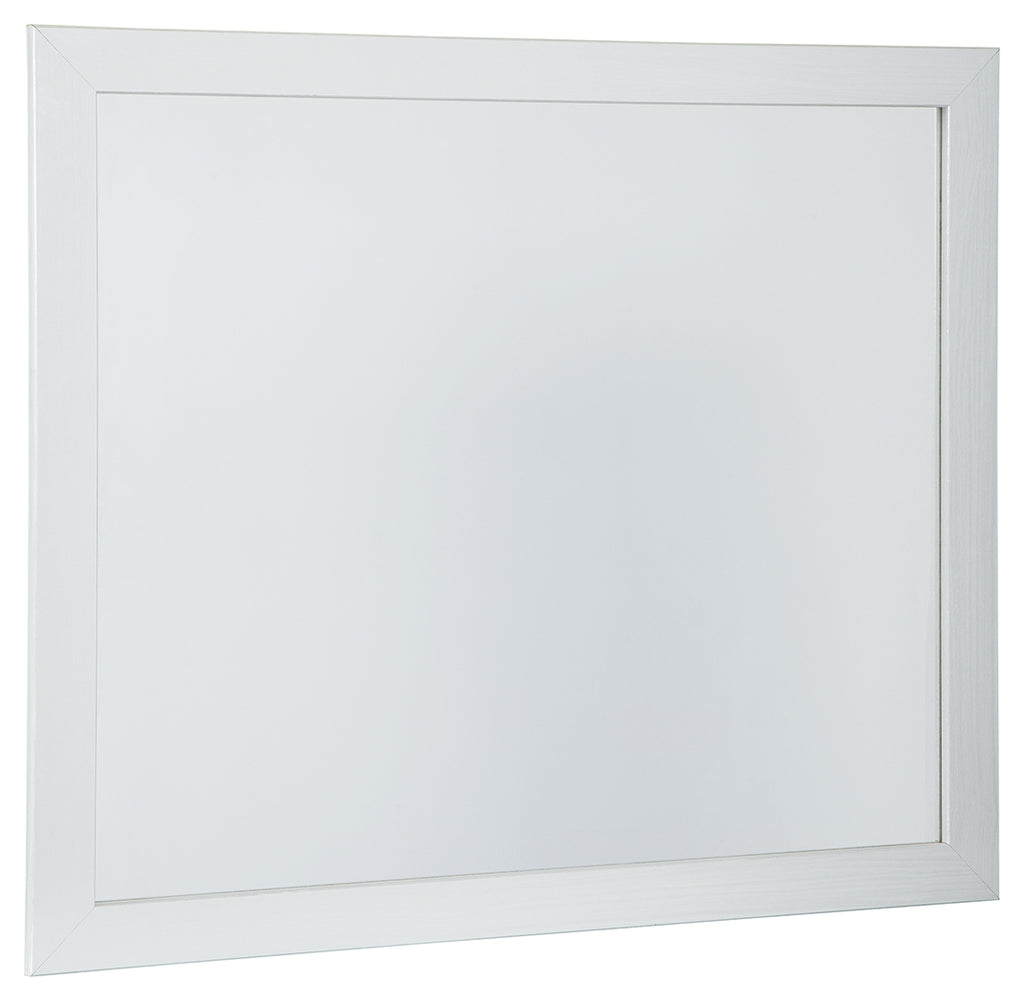 Jallory B302-36 White Bedroom Mirror