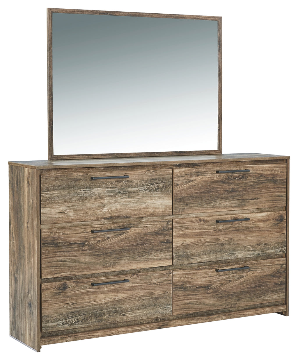 Rusthaven B322B1 Brown Dresser and Mirror