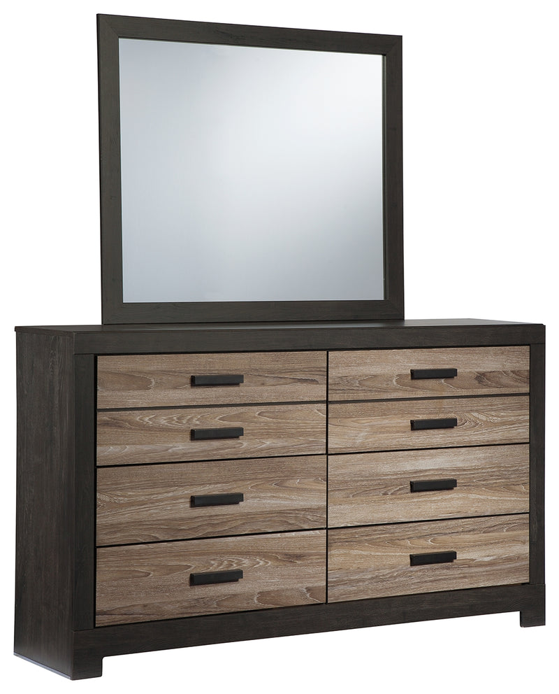Harlinton B325B1 Warm GrayCharcoal Dresser and Mirror