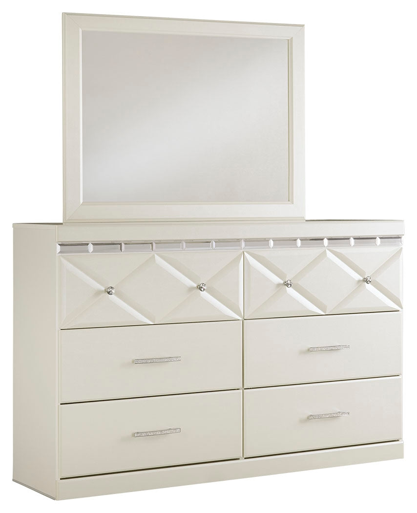 Dreamur B351B1 Champagne Dresser and Mirror