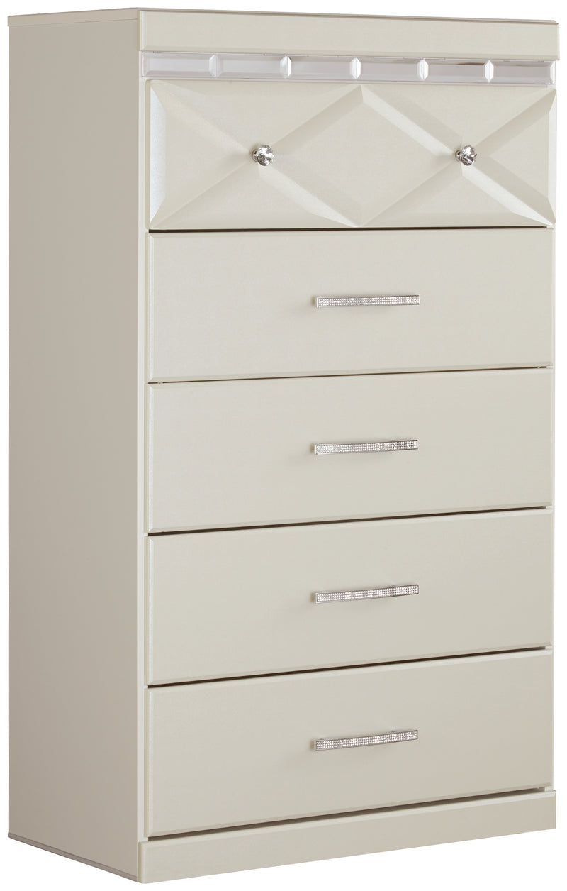 Dreamur B351-46 Champagne Five Drawer Chest