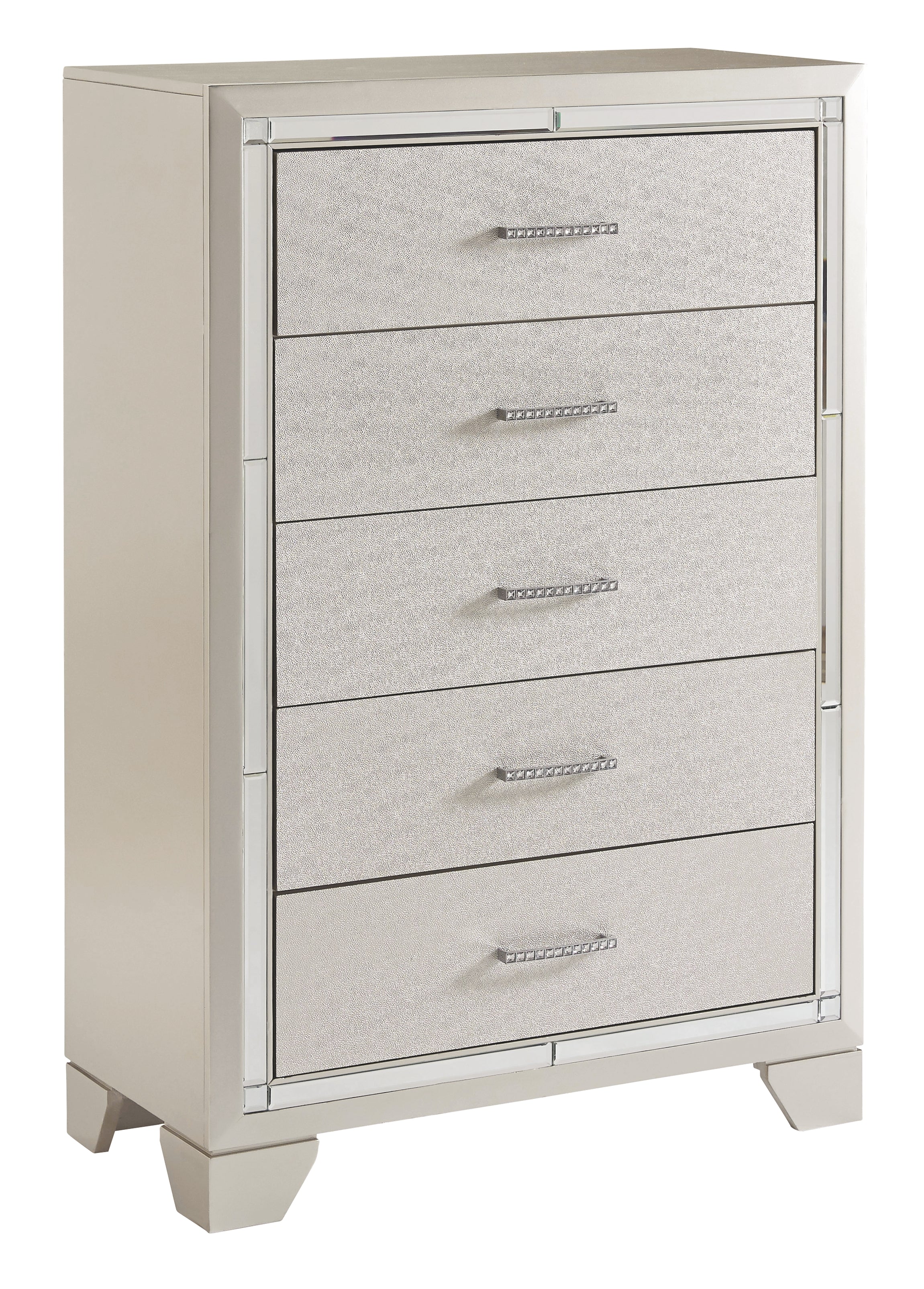 lonnix silver dresser Lonnix B410-21 Silver Finish Dresser Todd's Affordable Furniture