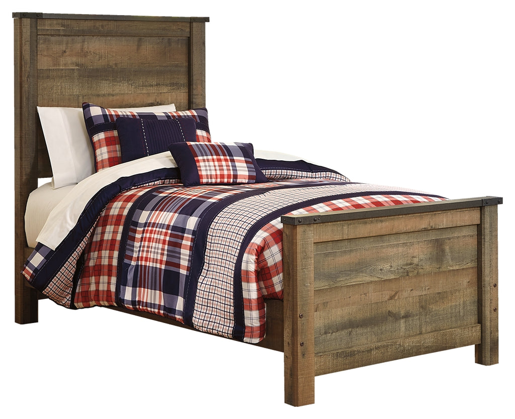Trinell B446B2 Brown Twin Panel Bed