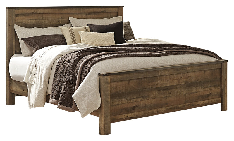 Trinell B446B23 Brown King Panel Bed