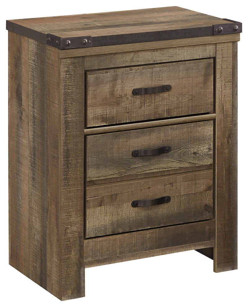 Trinell B446-92 Brown Two Drawer Night Stand