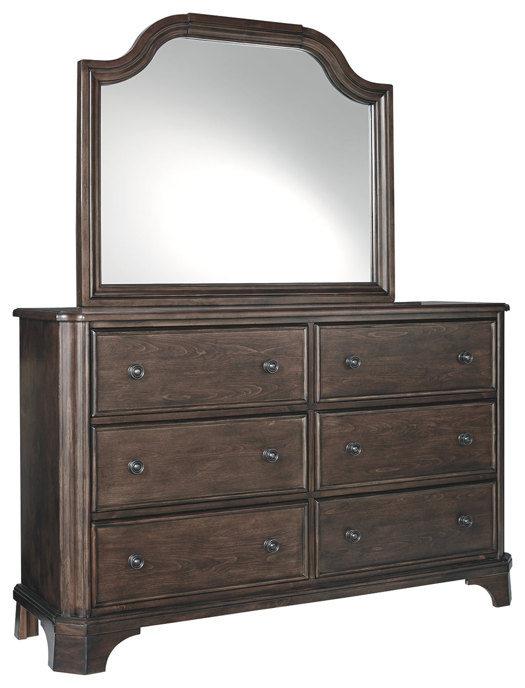 Adinton B517B1 Brown Dresser and Mirror