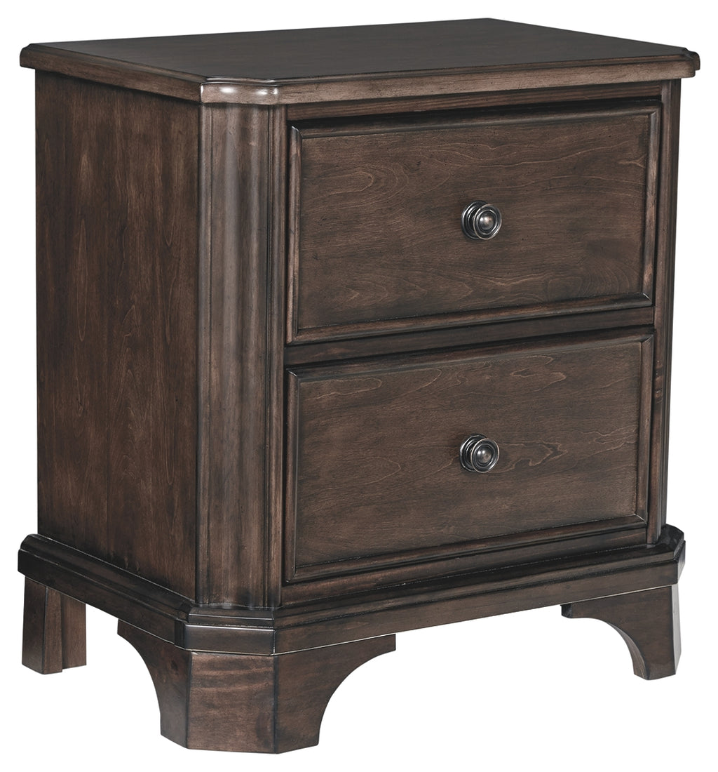Adinton B517-92 Brown Two Drawer Night Stand