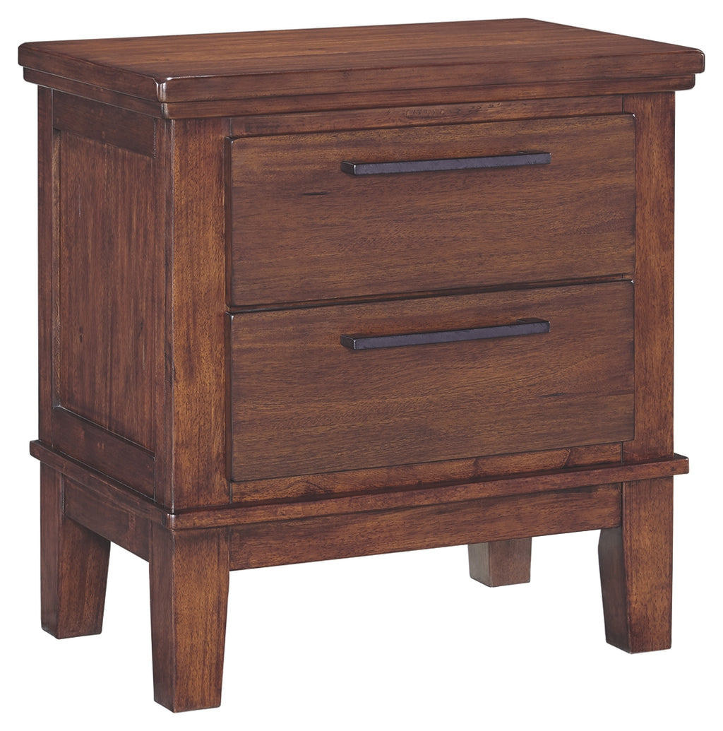 Ralene B594-92 Medium Brown Two Drawer Night Stand