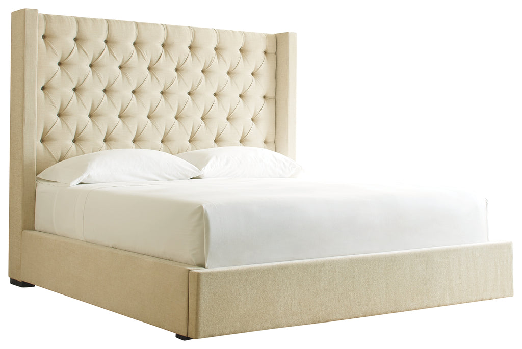 Norrister B599B24 Beige King Upholstered Bed with 1 Large Storage Drawer