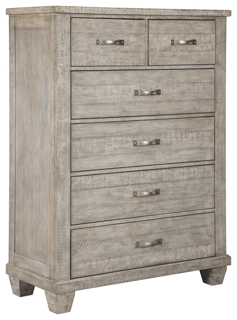 Naydell B639-46 Rustic Gray Five Drawer Chest