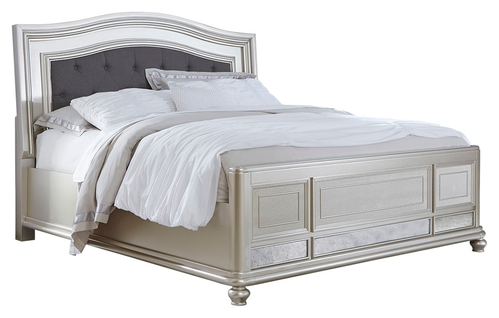 Coralayne B650B8 Silver Queen Panel Bed