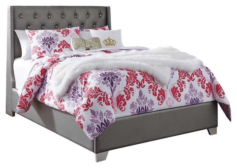 Coralayne B650B19 Silver Full Upholstered Bed