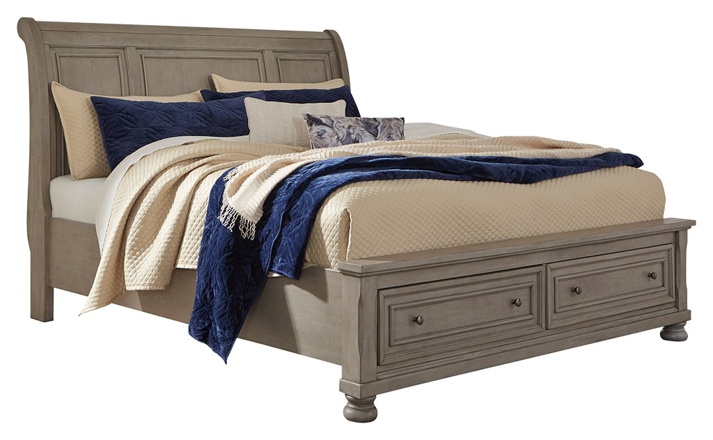 Lettner B733B9 Light Gray California King Sleigh Bed