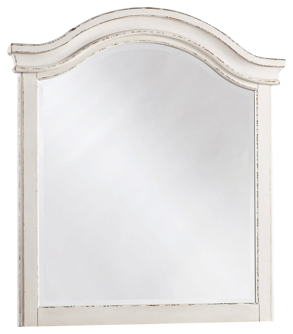 Realyn B743-26 Chipped White Youth Mirror