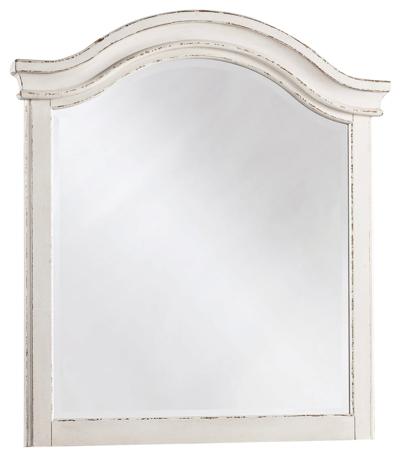 Realyn B743-26 Chipped White Youth Mirror