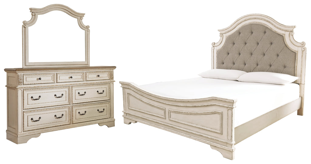 Realyn B743 Chipped White 5-Piece Bedroom Set