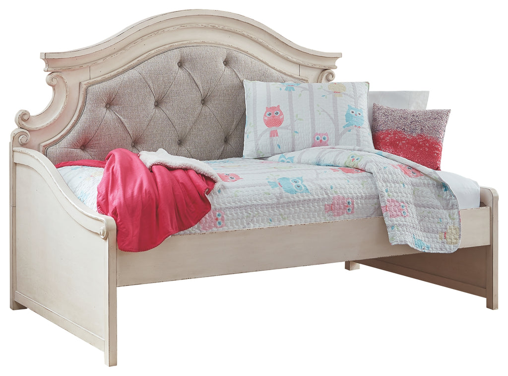 Realyn B743-80 Chipped White Twin Day Bed