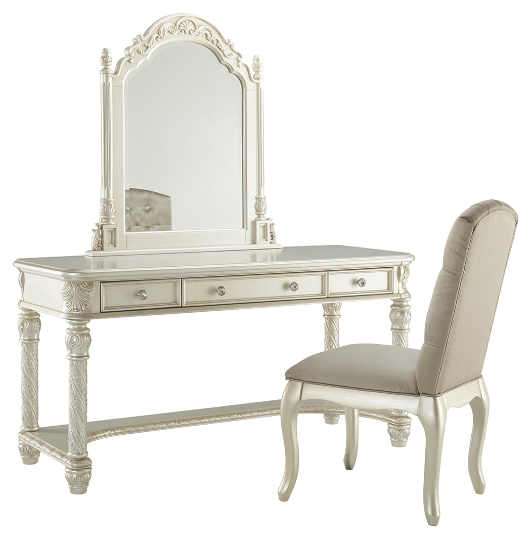 cassimore pearl silver dresser Cassimore B750 Pearl Silver 3-Piece Bedroom Set Todd's Affordable Furniture