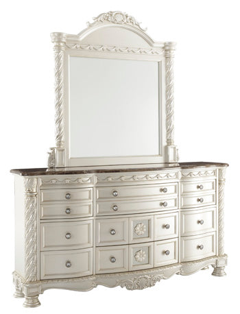 Cassimore B750-36 Pearl Silver Bedroom Mirror