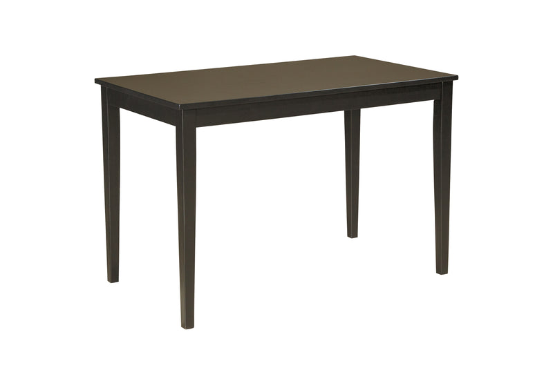 Kimonte D250-25 Black Rectangular Dining Room Table