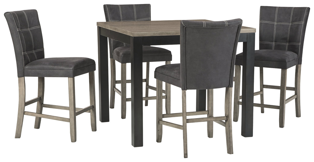 Dontally D294 Two-tone Counter Height 5-Piece Dining Room Set