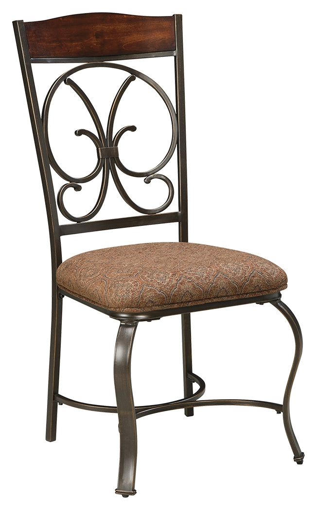 Glambrey D329-01 Brown Dining UPH Side Chair 4CN