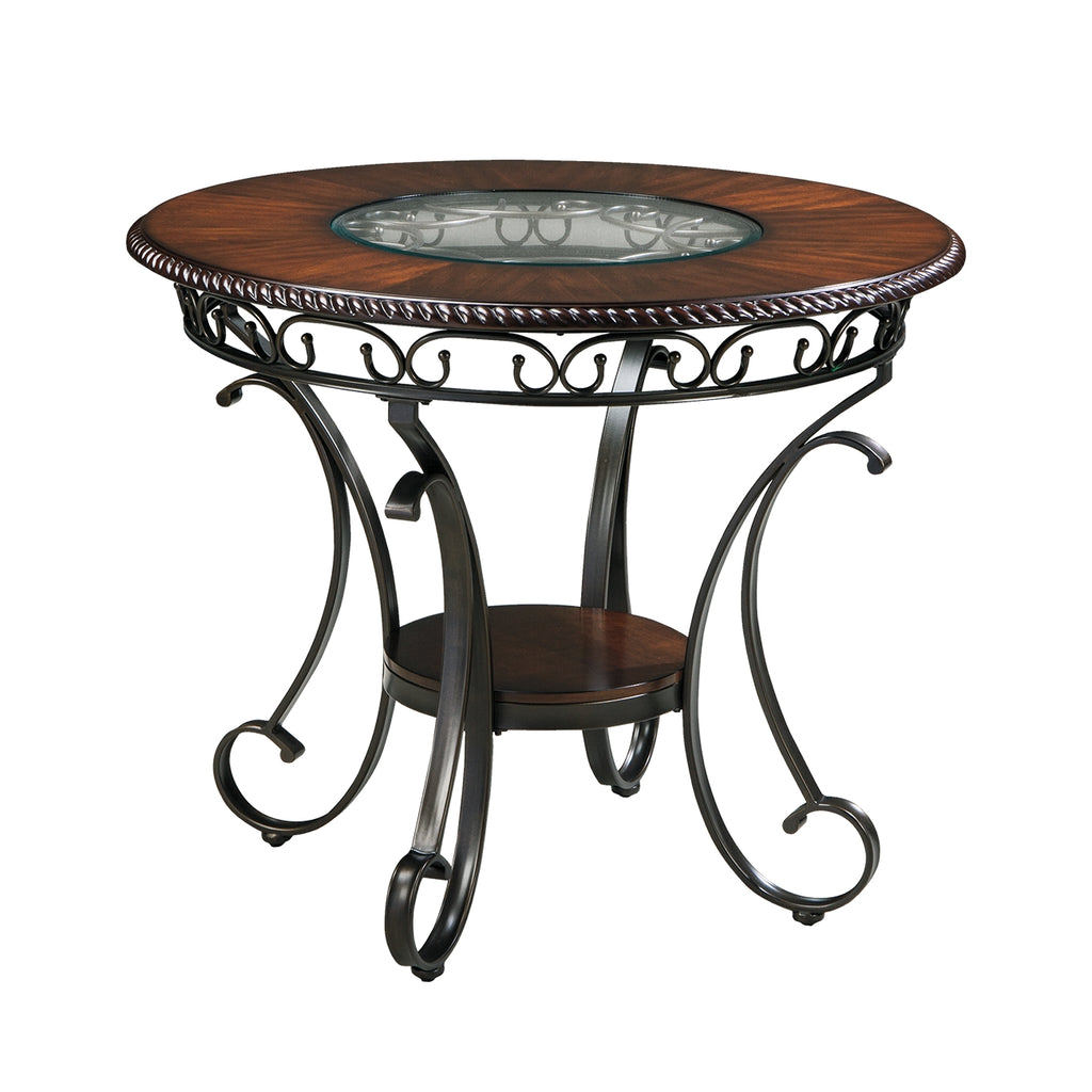 Glambrey D329-13 Brown Round DRM Counter Table