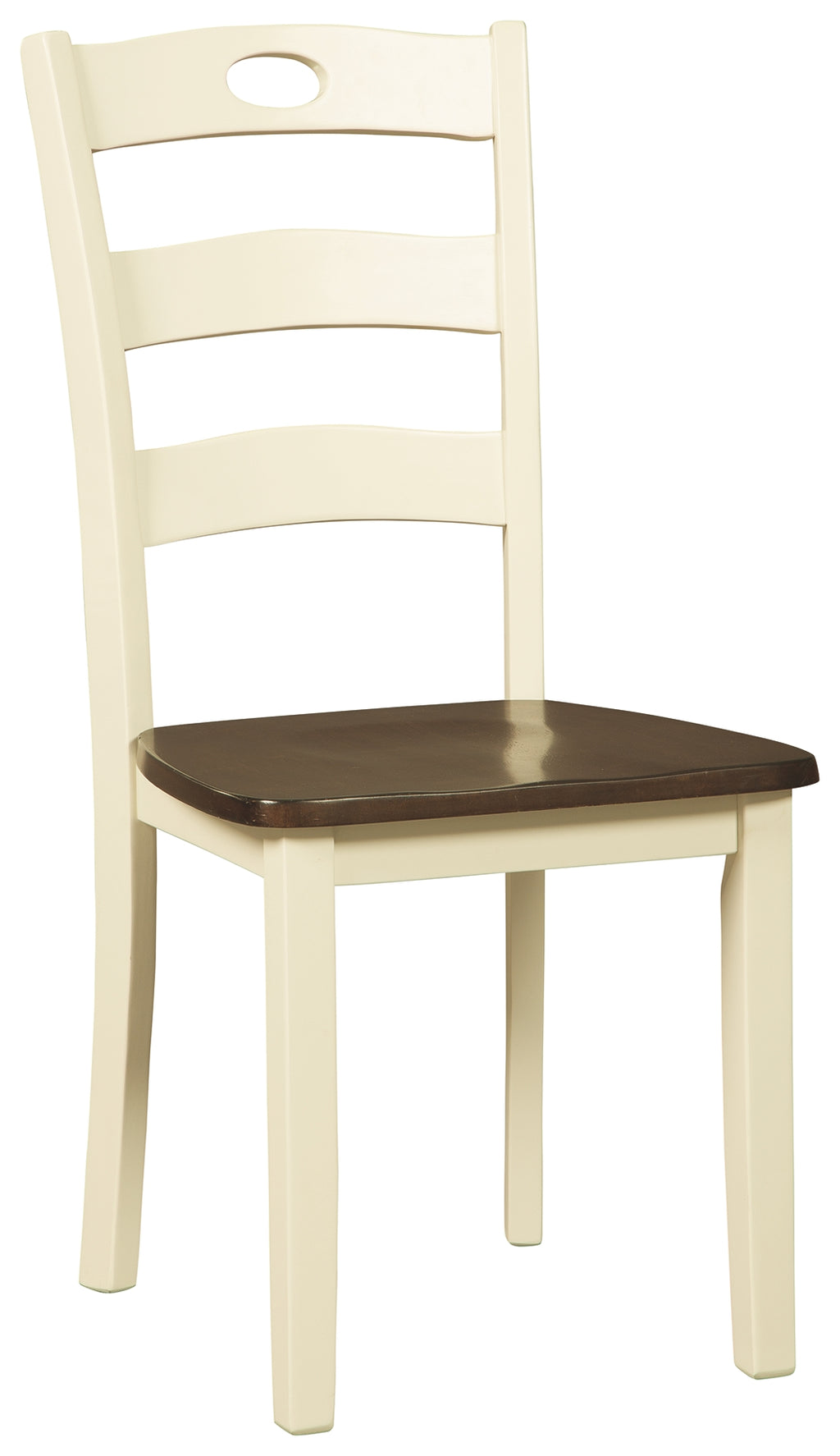 Woodanville D335-01 CreamBrown Dining Room Side Chair 2CN