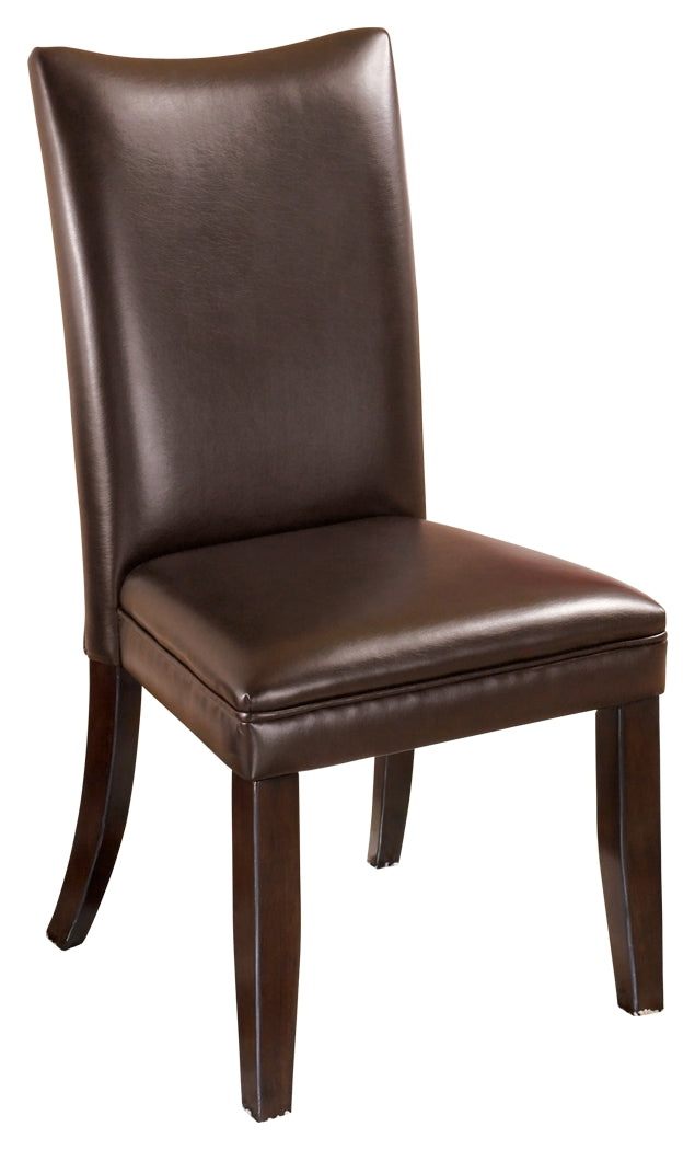 Charrell D357-01 Medium Brown Dining UPH Side Chair 2CN