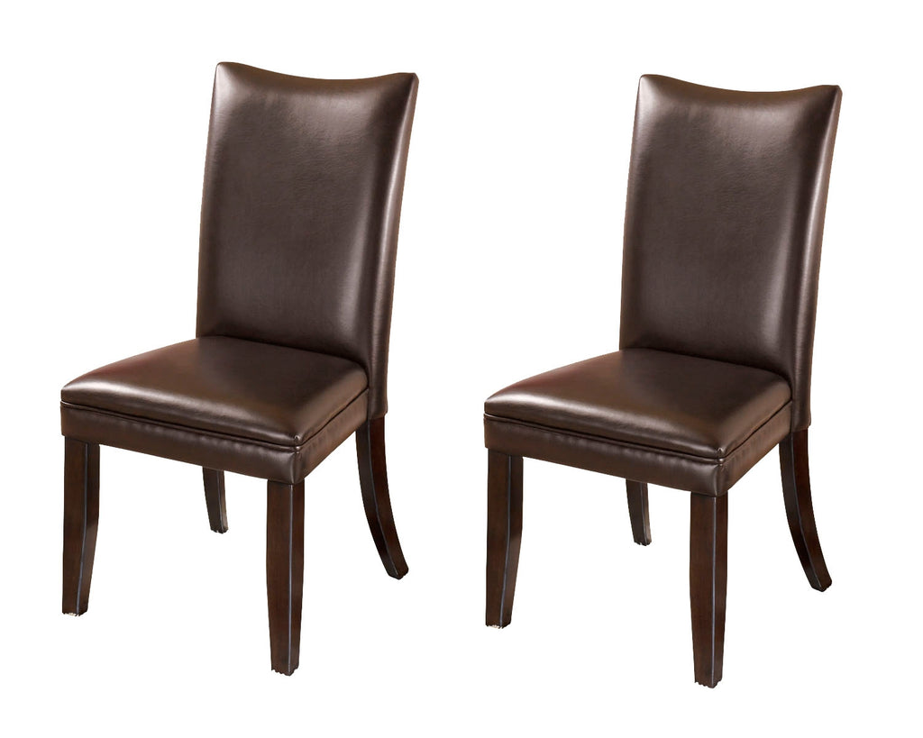 Charrell D357 Medium Brown 2-Piece Dining Chair Set
