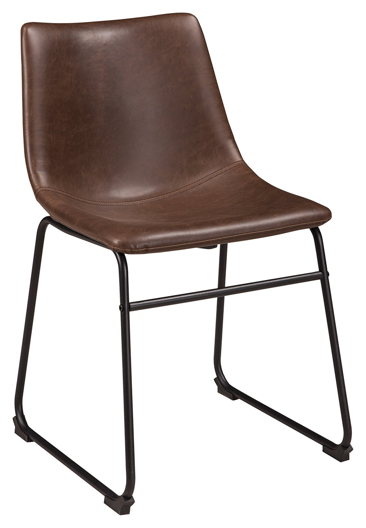 Centiar D372-01 BrownBlack Dining UPH Side Chair 2CN
