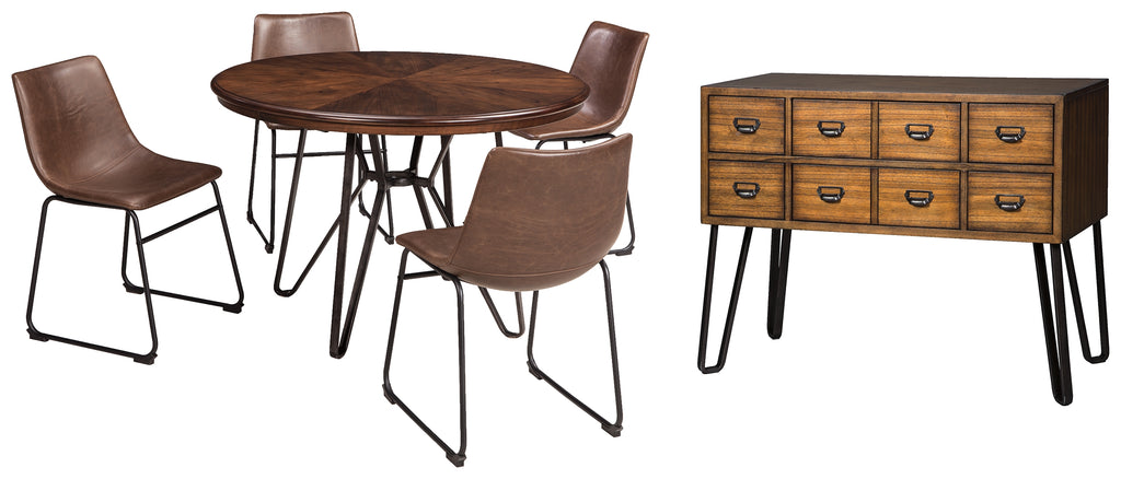 Centiar D372 Two-tone Brown 6-Piece Dining Room Set