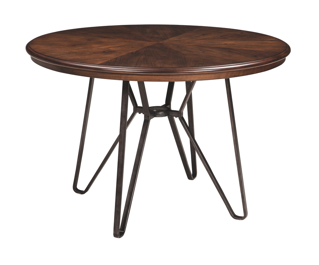 Centiar D372-15 Two-tone Brown Round Dining Room Table