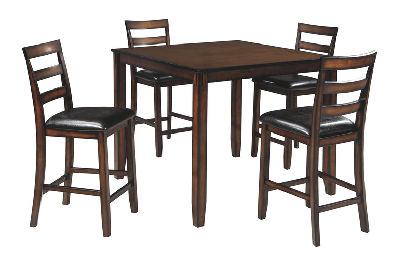 Coviar D385-223 Brown DRM Counter Table Set 5CN