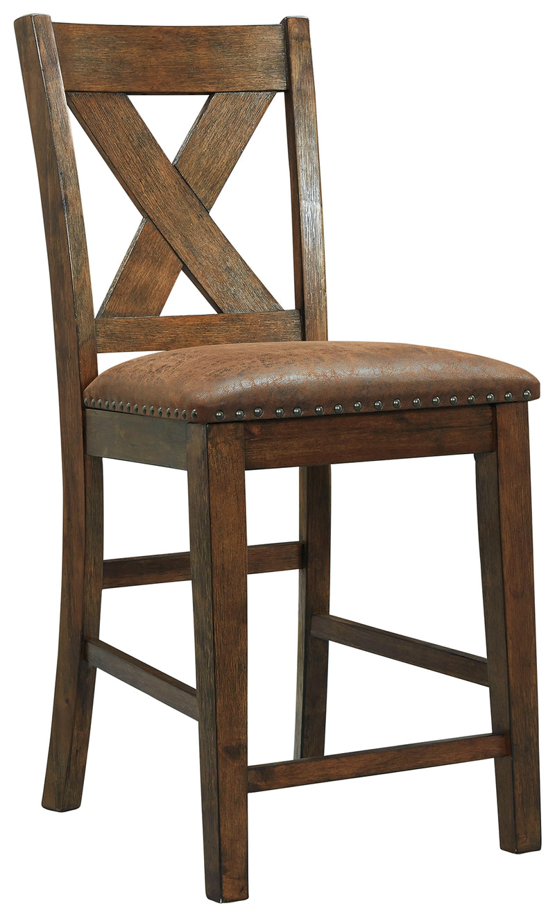 Chaleny D392-124 Warm Brown Upholstered Barstool 2CN