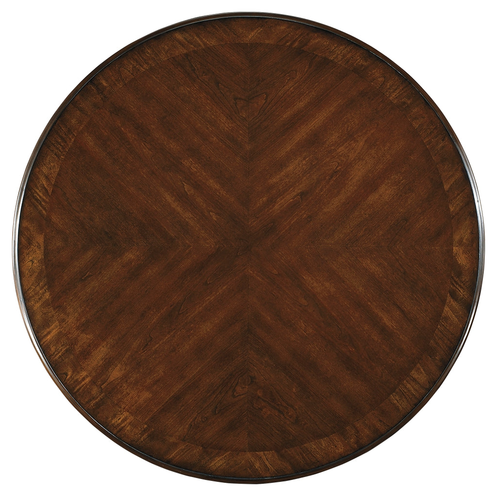 Leahlyn D436-15T Medium Brown Round Dining Room Table Top