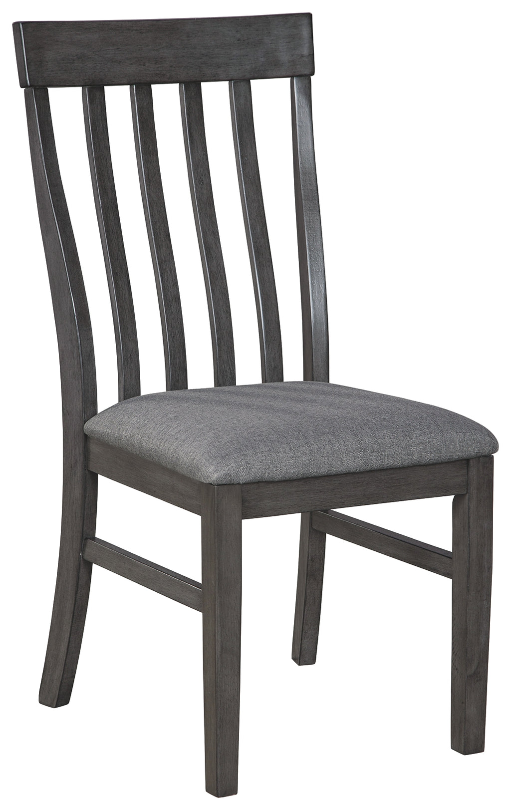 Luvoni D464-01 Dark Charcoal Gray Dining UPH Side Chair 2CN