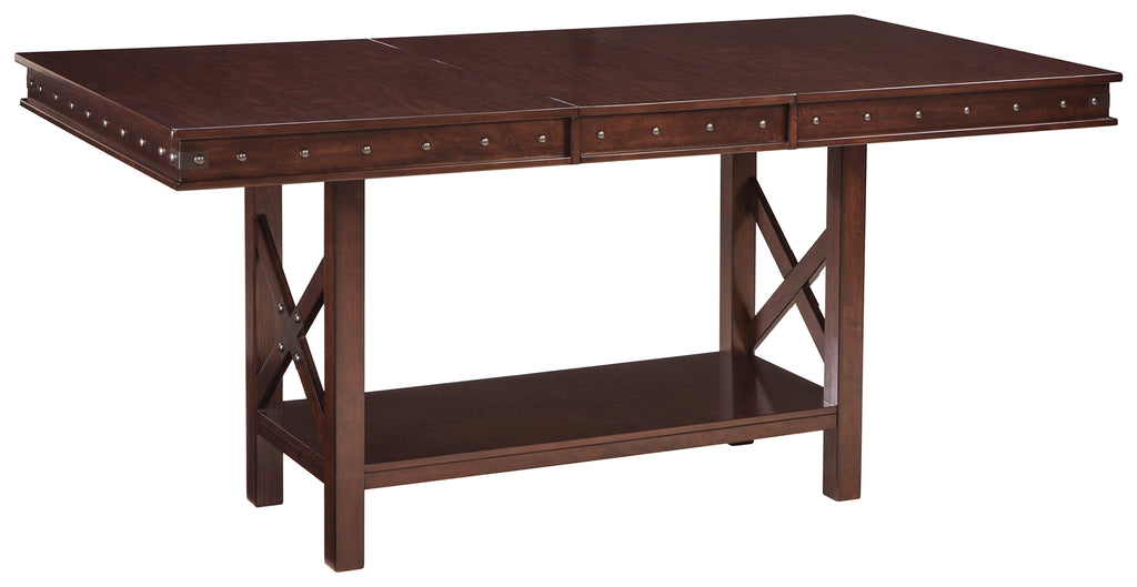 Collenburg D564-32 Dark Brown RECT DRM Counter EXT Table