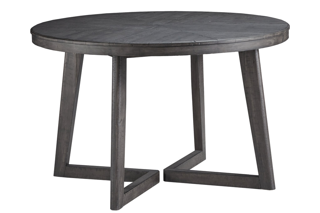 Besteneer D568-50 Dark Gray Round Dining Room Table