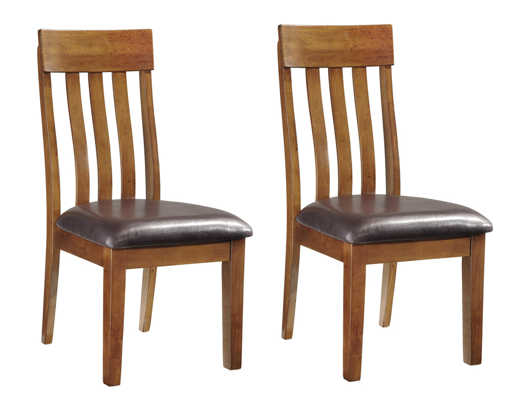 Ralene D594 Medium Brown 2-Piece Dining Chair Set