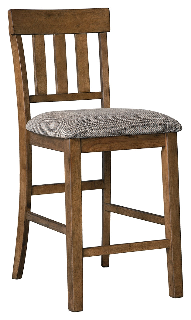 Flaybern D595-124 Brown Upholstered Barstool 2CN