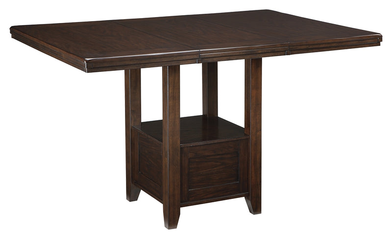 Haddigan D596-42 Dark Brown RECT DRM Counter EXT Table