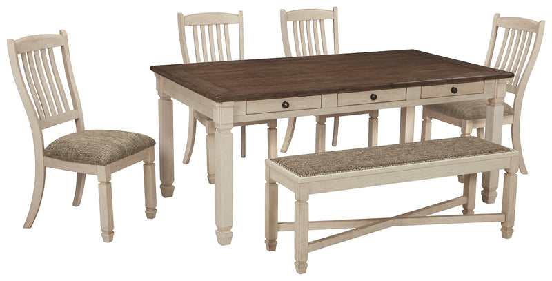 Bolanburg D647 Two-tone 6-Piece Dining Room Set