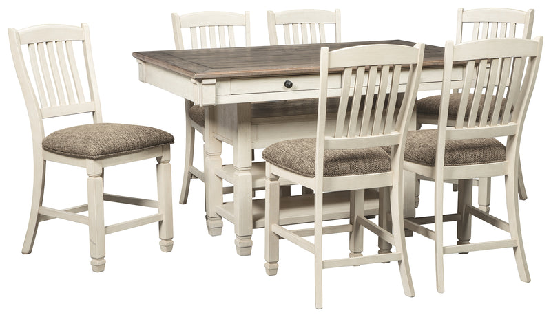 Bolanburg D647 Two-tone 7-Piece Counter Height Dining Room Set