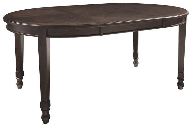 Adinton D677-35 Reddish Brown Oval Dining Room EXT Table