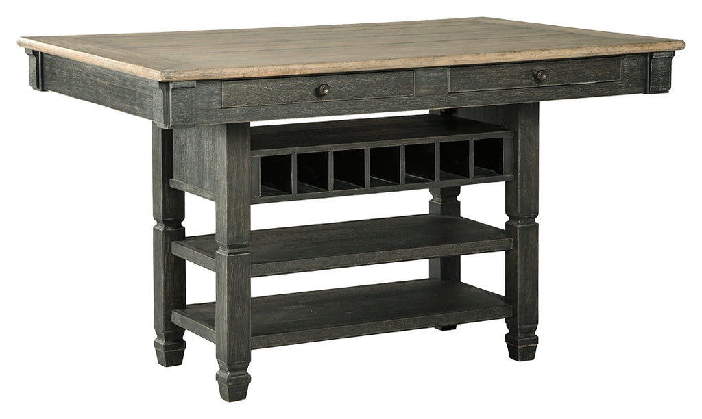 Tyler Creek D736-32 BlackGray RECT Dining Room Counter Table